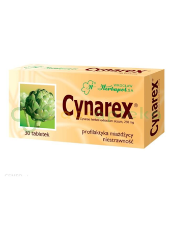Cynarex, 250 mg, 30 tabletek