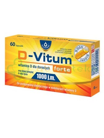 D-Vitum Forte 1000 j.m., 60 kapsułek