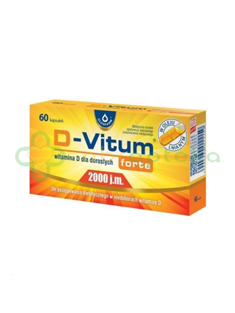 D-Vitum Forte 2000 j.m., 60 kapsułek