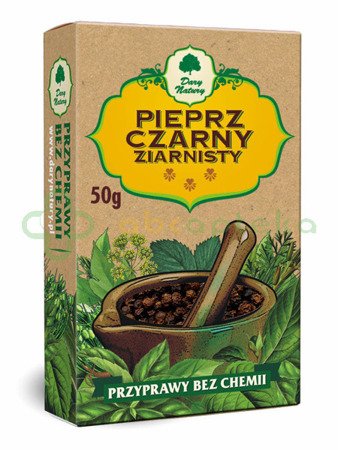 Dary Natury, pieprz czarny ziarnisty, 50 g