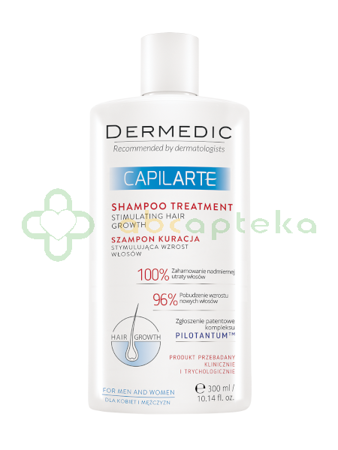 Dermedic Capilarte, szampon kuracja stymulująca wzrost włosów, 300 ml