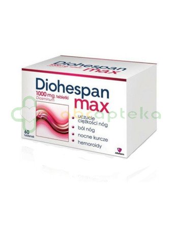 Diohespan max, 1000 mg, 60 tabletek 