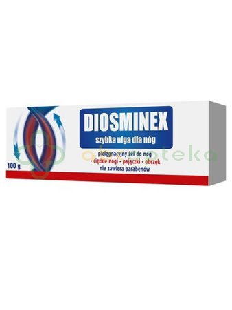 Diosminex Szybka ulga dla nóg, żel, 100g