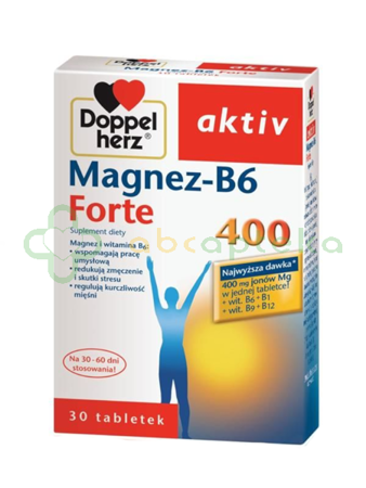 Doppelherz aktiv Magnez-B6 Forte, 30 tabletek