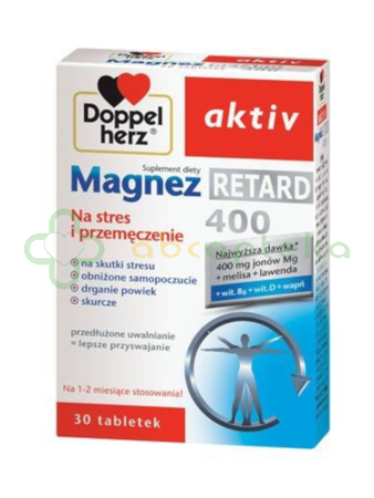 Doppelherz aktiv Magnez Retard 400, 30 tabletek