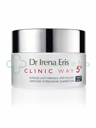 Dr Irena Eris, Clinic Way 5°, lipidowe wypełnienie zmarszczek, dermokrem do twarzy i pod oczy na noc, 50 ml