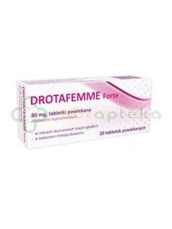 Drotafemme Forte, 80 mg, 20 tabletek