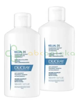 Ducray Kelual DS szampon przeciw łupieżowy,    100 ml+100 ml