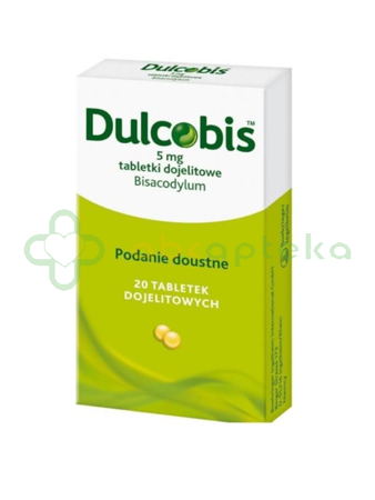 Dulcobis, 5 mg, 20 tabletek dojelitowych