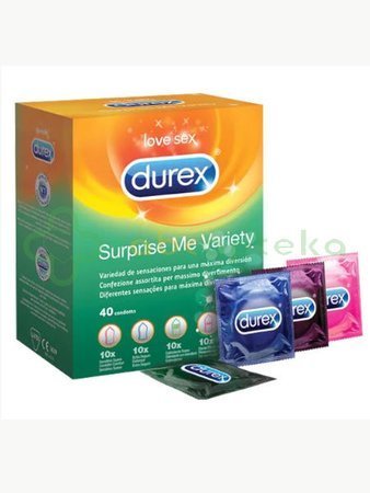 Durex Surprise Me prezerwatywy, 40 sztuk