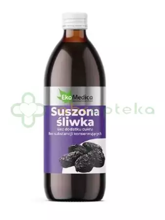 EkaMedica Śliwka Suszona, sok, 500 ml