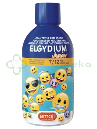 Elgydium Emoji Junior, płyn do płukania jamy ustnej, 500 ml