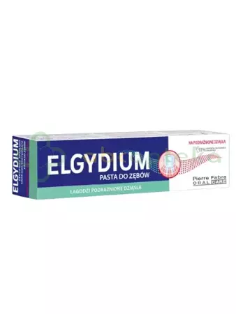 Elgydium, pasta do zębów na podrażnione dziąsła, 75 ml 