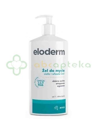 Eloderm Omega 3-6-9 Plus, żel do mycia ciała i włosów 2w1, od 1 dnia życia, 400 ml