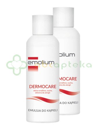 Emolium Dermocare, Emulsja do kąpieli 2 x 400 ml