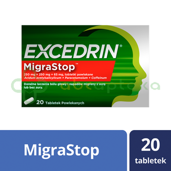 Excedrin Migra Stop, 20 tabletek powlekanych
