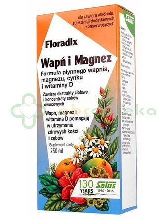 FLORADIX Wapń i Magnez, płyn, 250 ml