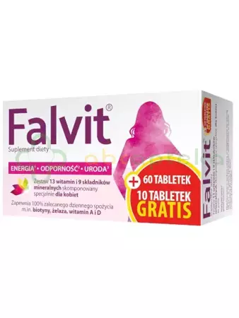 Falvit 60 tabletek + 10 tabletek GRATIS!