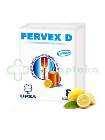 Fervex D, granulat do sporządzania roztworu doustnego, 8 saszetek    