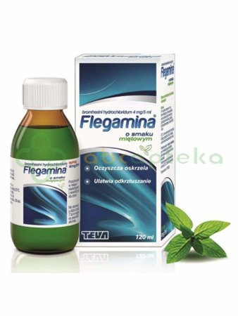 Flegamina 4 mg/5 ml syrop o smaku miętowym 120 ml