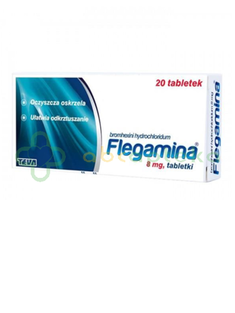 Flegamina, 8 mg, 20 tabletek