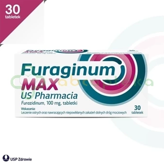 Furaginum Max US Pharmacia 100 mg, 30 tabletek