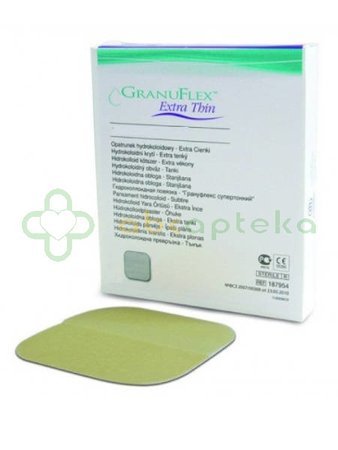 GRANUFLEX Extra Thin, bardzo cienki opatrunek hydrokoloidowy ref., 7.5 x 7.5 cm, 1 sztuka
