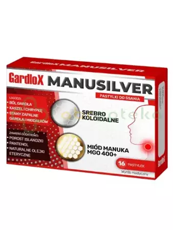 Gardlox Manusilver, 16 pastylek