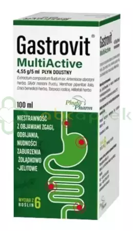 Gastrovit MultiActive (Artecholin N), płyn doustny, 100 ml