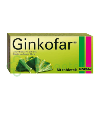 Ginkofar, 40 mg, 60 tabletek