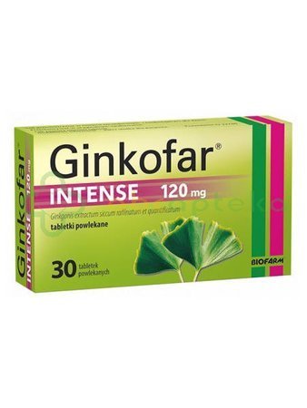 Ginkofar Intense, 120 mg, 30 tabletek