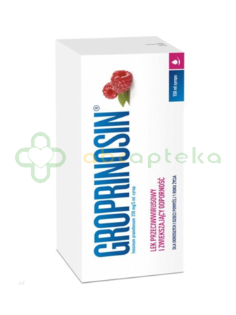 Groprinosin, 50mg/ml, syrop, 150 ml | DATA WAŻNOŚCI 31.12.2024