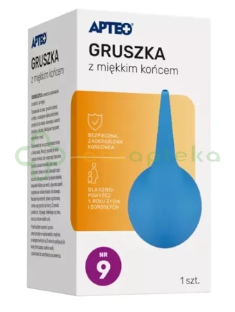 Gruszka z miękkim końcem nr 9  APTEO, 1 sztuka