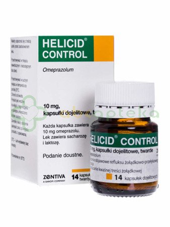 Helicid Control, 10 mg, 14 kapsułek dojelitowych