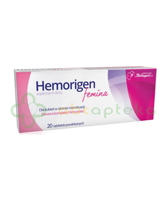 Hemorigen femina 20 tabletek powlekanych