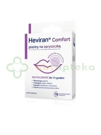 Heviran Comfort, Plastry na opryszczkę,  15 sztuk