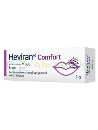 Heviran Comfort krem 50 mg/g,         2 g 