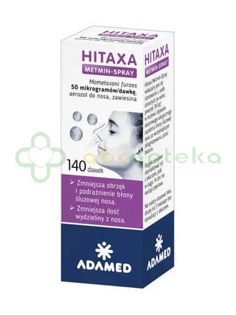 Hitaxa Metmin-Spray, 50 mcg, aerozol do nosa, 140 dawek, 