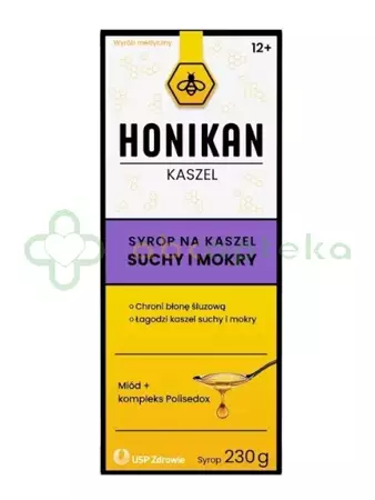 Honikan Kaszel, syrop na kaszel suchy i mokry, 230 g