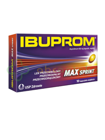 Ibuprom Max Sprint, 10 kapsułek