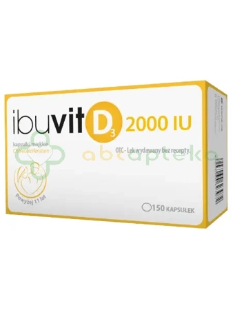 Ibuvit D3 2000 IU,                 150 kapsułek