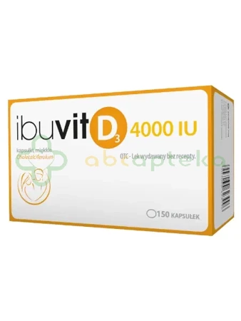 Ibuvit D3 4000 IU,                 150 kapsułek