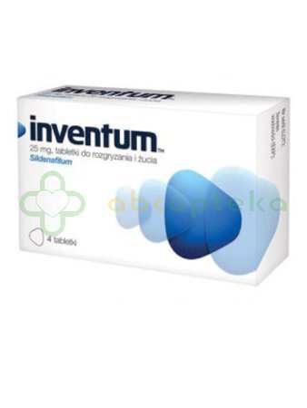 Inventum, 25 mg, 4 tabletki do rozgryzania, żucia