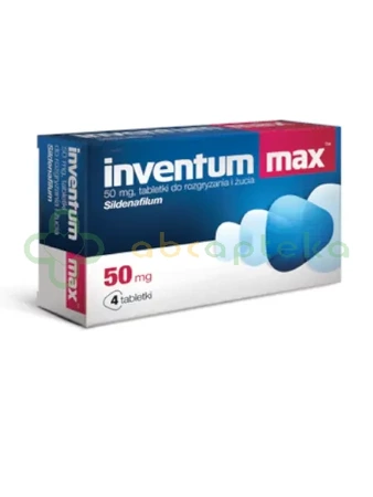 Inventum Max 50 mg, 4 tabletki do rozgryzania i żucia