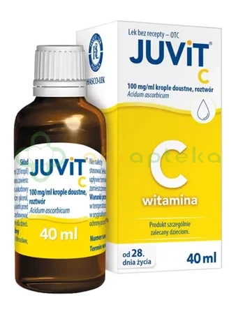 Juvit C 100 mg/ml, krople doustne, 40 ml