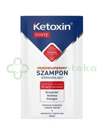 KETOXIN FORTE, szampon przeciwłupieżowy wzmacniający, 6 ml (saszetka)