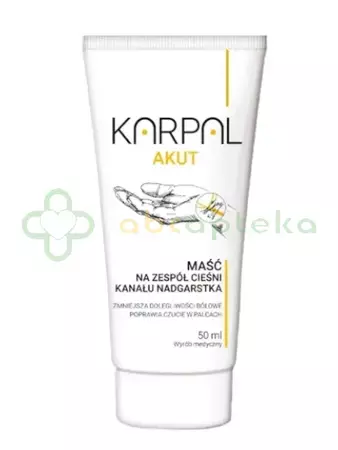 Karpal Akut, maść na zespół cieśni kanału nadgarstka, 50 ml