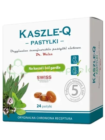 Kaszle-Q Pastylki,                  24 pastylek do ssania