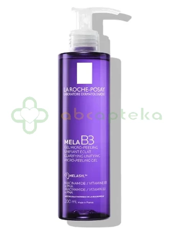 La Roche, Mela B3, Mikro-peelingujący żel oczyszczający przeciw przebarwieniom,   200 ml