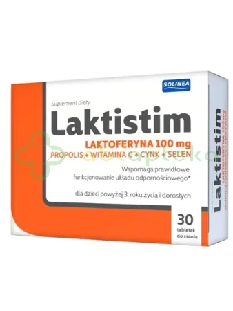 Laktistim,           30 tabletek do ssania, DATA WAŻNOŚCI 31.08.2024 